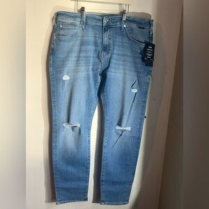 MAVI Men's Light Blue Distressed Jeans